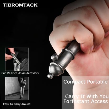 TIBROMTACK Pure Titanium Bolt Action Pen - 132mm/5.2in 58g Titanium Tool | Steel-Strength for Signing, Calligraphy & Self Defense, BPA Free