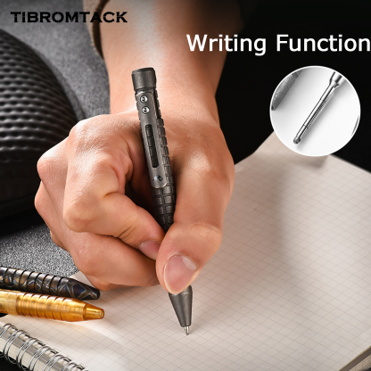 TIBROMTACK Titanium Bolt Action Pen - 120mm/4.72in 32.2g | Steel-Strength for Business Signing & Calligraphy, BPA Free