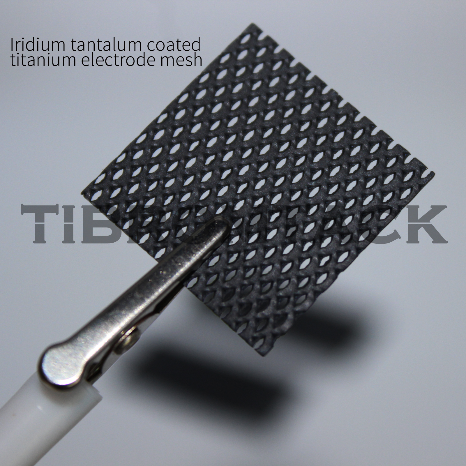 TIBROMTACK Ir-Ta Coated Titanium Electrode Mesh Set with Electrode Clip 