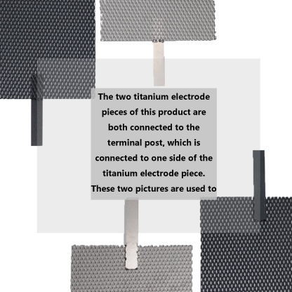 TIBROMTACK Ru-Ir Coated Titanium Mesh Anode Cathode Pair 100×100×1mm