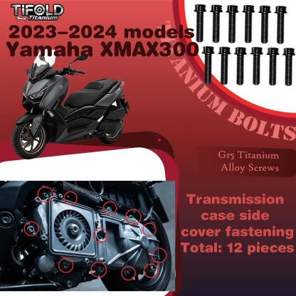 Titanium Alloy Screws for Modification, Fit for YAMAHA XMAX 300 23‑24 Mdels Motorcycle
