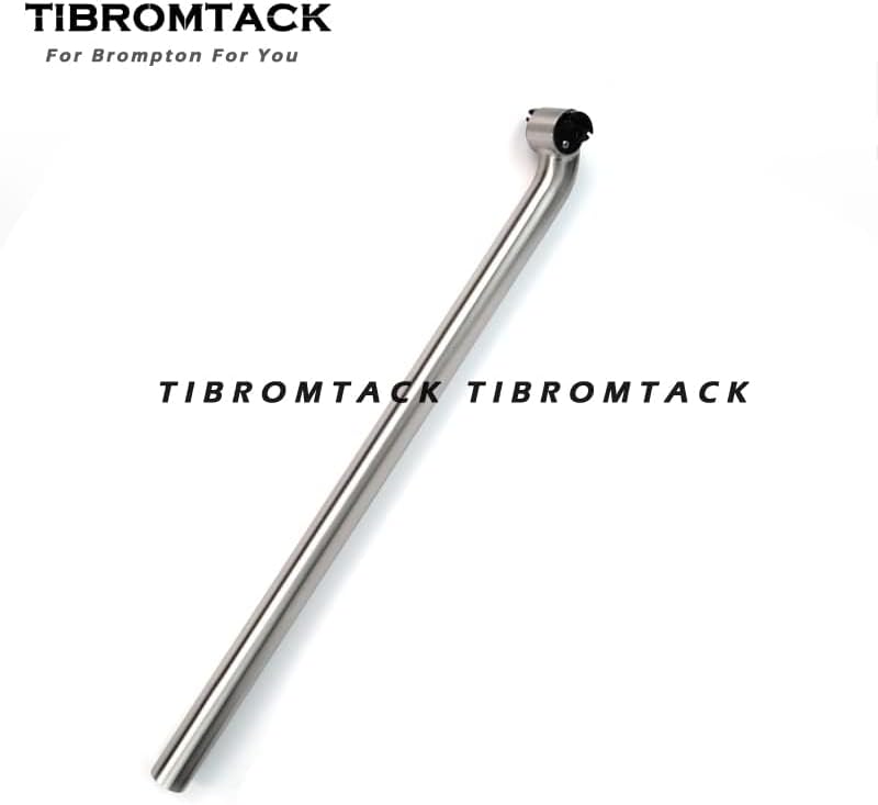 TIBROMTACK Titanium Gooseneck Seat Post for Brompton Bicycle Saddle 31.8mm Folding Bike New Type Rod 550/580mm Gr9 Ti Accessories