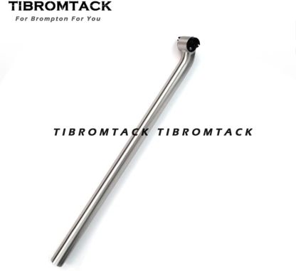 TIBROMTACK Titanium Gooseneck Seat Post for Brompton Bicycle Saddle 31.8mm Folding Bike New Type Rod 550/580mm Gr9 Ti Accessories