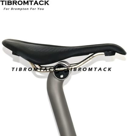TIBROMTACK Titanium Gooseneck Seat Post for Brompton Bicycle Saddle 31.8mm Folding Bike New Type Rod 550/580mm Gr9 Ti Accessories