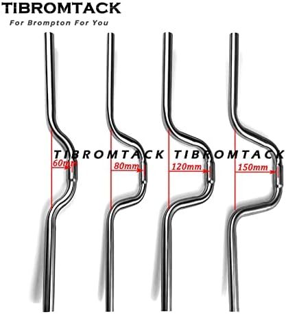 For Brompton Titanium Riser Handle Bar M Type 25.4mm Ultra Light Ti Parts of Folding Bike