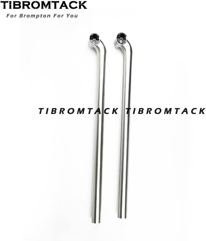 TIBROMTACK Titanium Gooseneck Seat Post for Brompton Bicycle Saddle 31.8mm Folding Bike New Type Rod 550/580mm Gr9 Ti Accessories