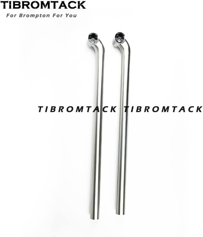 TIBROMTACK Titanium Gooseneck Seat Post for Brompton Bicycle Saddle 31.8mm Folding Bike New Type Rod 550/580mm Gr9 Ti Accessories