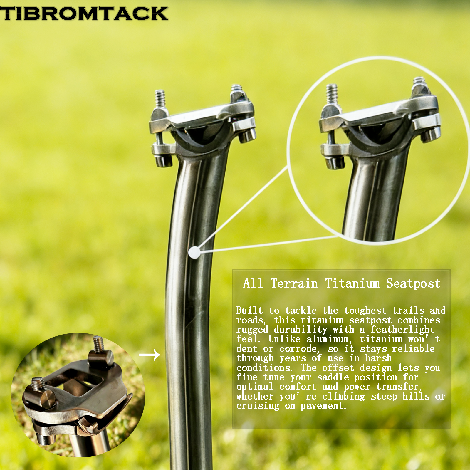 Titanium Bike Seatpost: Redefine Your Ride Engineered from premium GR9 titanium