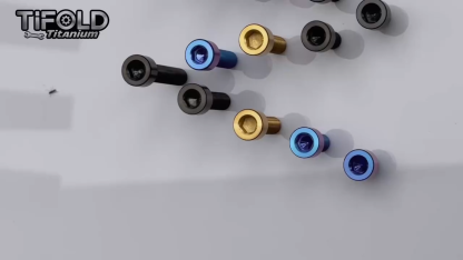 M6 titanium alloy bolt, Gr5 10-35mm length, available in various colors with hexagonal head bolts