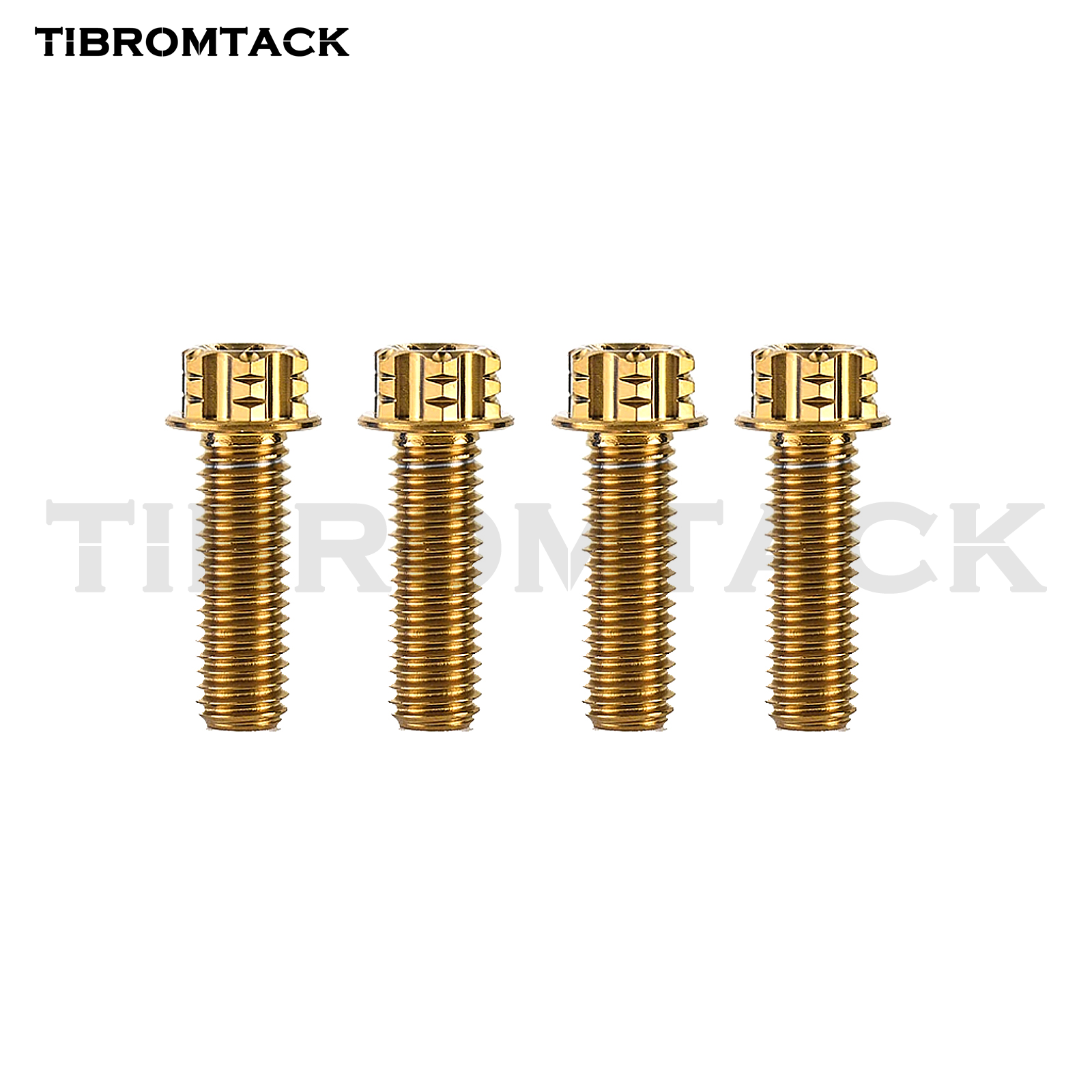 Gr5 Titanium Bolts M8 Torx Head 15‑50mm 1.25 Pitch CNC Machined Lightweight Rust‑Proof for Bike Motorcycle Car Modification 4Pcs/Pack | TIBROMTACK