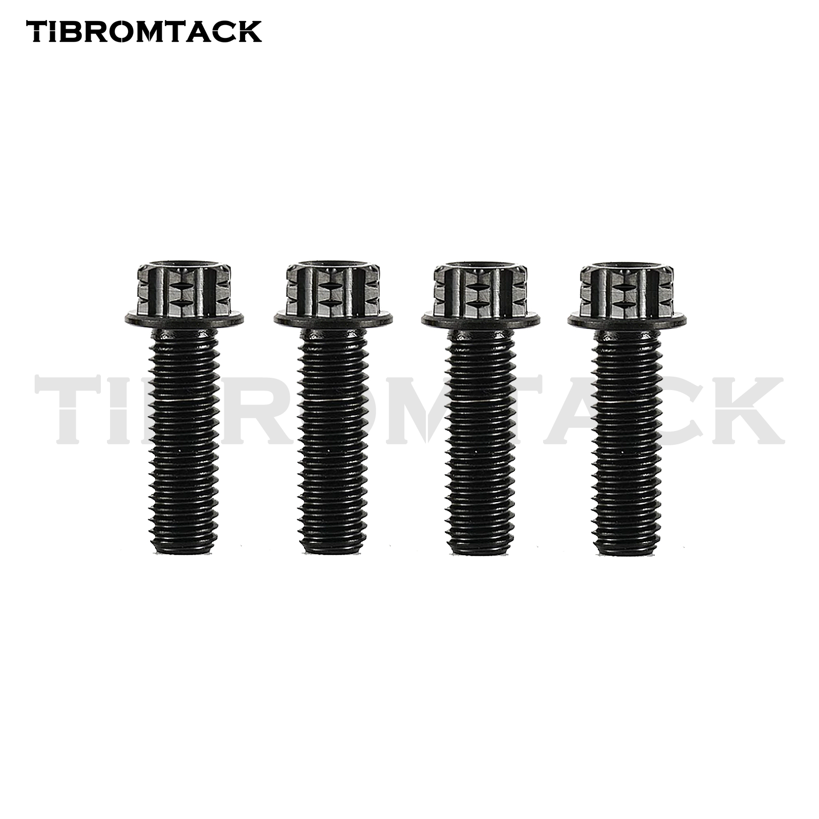 Gr5 Titanium Bolts M8 Torx Head 15‑50mm 1.25 Pitch CNC Machined Lightweight Rust‑Proof for Bike Motorcycle Car Modification 4Pcs/Pack | TIBROMTACK