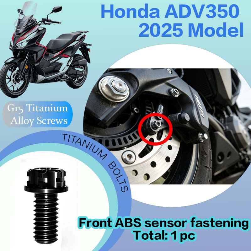 TIFOLD Full‑Vehicle Titanium Alloy Modification Screws for Honda ADV350 Motorcycle, 2025 Model