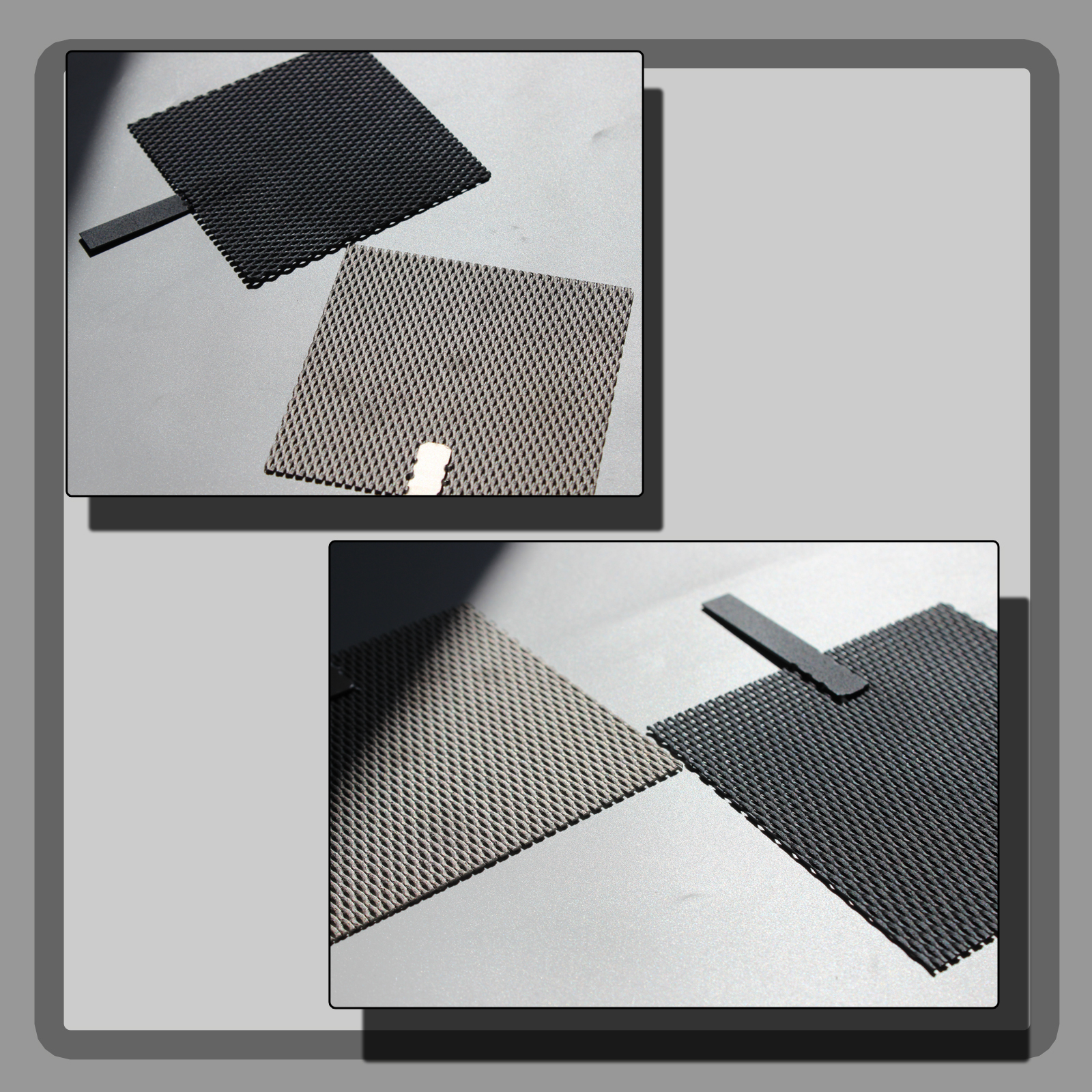 TIBROMTACK Ru-Ir Coated Titanium Mesh Anode Cathode Pair 100×100×1mm