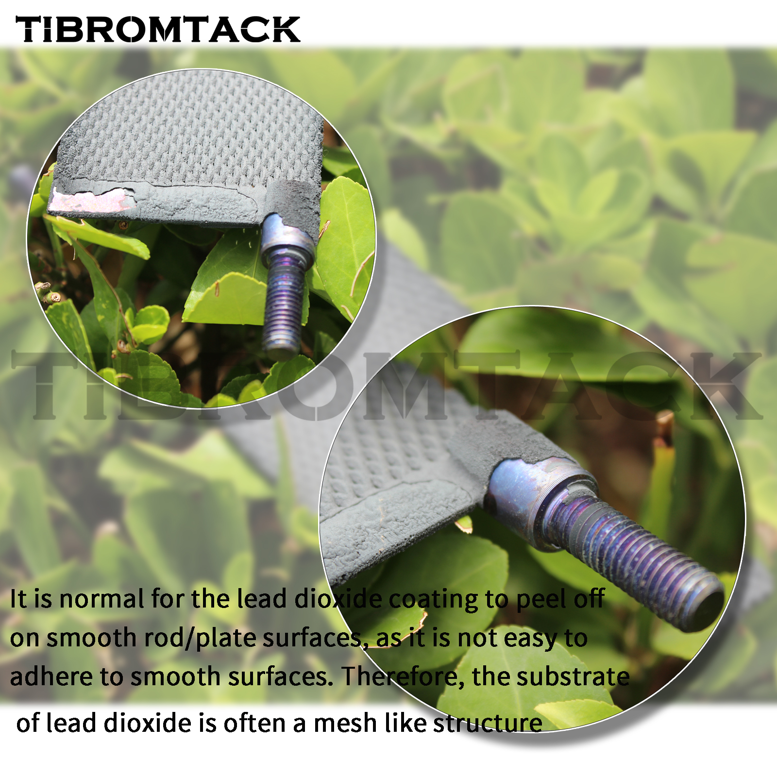 TIBROMTACK Titanium Anode Mesh 140×60×2mm