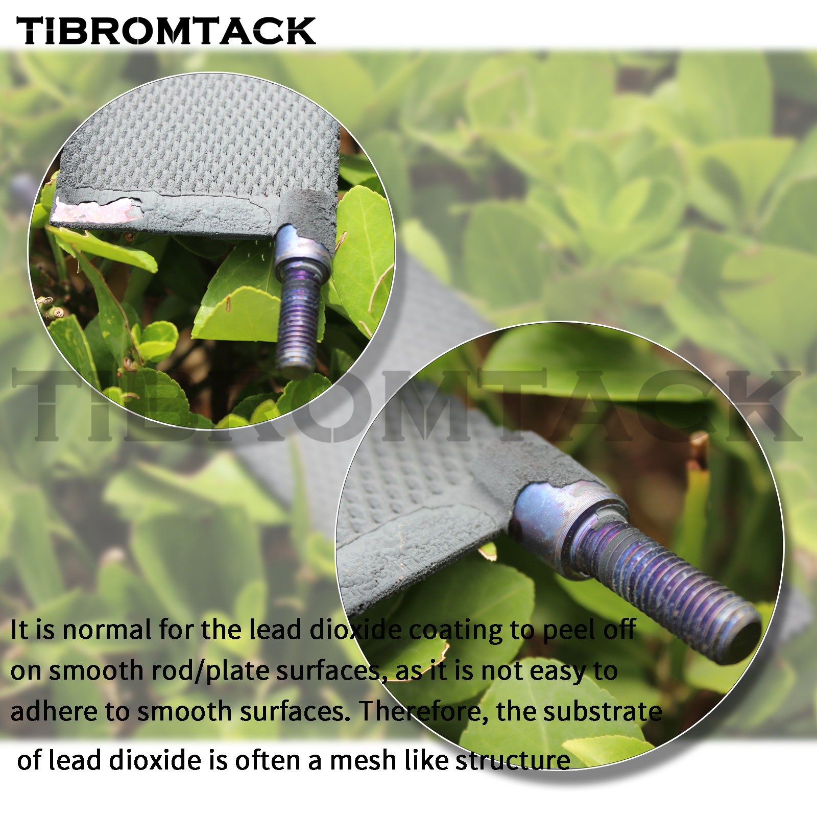 TIBROMTACK Titanium Anode Mesh 140×60×2mm