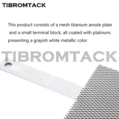 TIBROMTACK Platinum Coated Titanium Anode Mesh 100×100×1mm