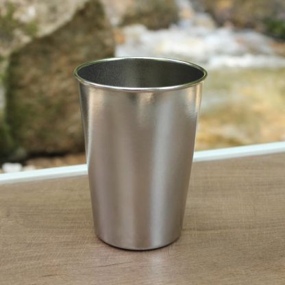 Pure Titanium Cup 350ml/12.31fl oz - Lightweight Metal Cups for Drinking, Camping Cups for Outdoor Picnic, Hiking & Daily Use 