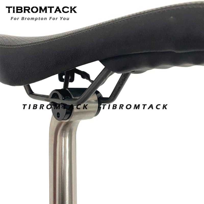 TIBROMTACK Titanium Gooseneck Seat Post for Brompton Bicycle Saddle 31.8mm Folding Bike New Type Rod 550/580mm Gr9 Ti Accessories