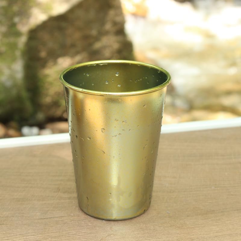 Pure Titanium Cup 350ml/12.31fl oz - Lightweight Metal Cups for Drinking, Camping Cups for Outdoor Picnic, Hiking & Daily Use 