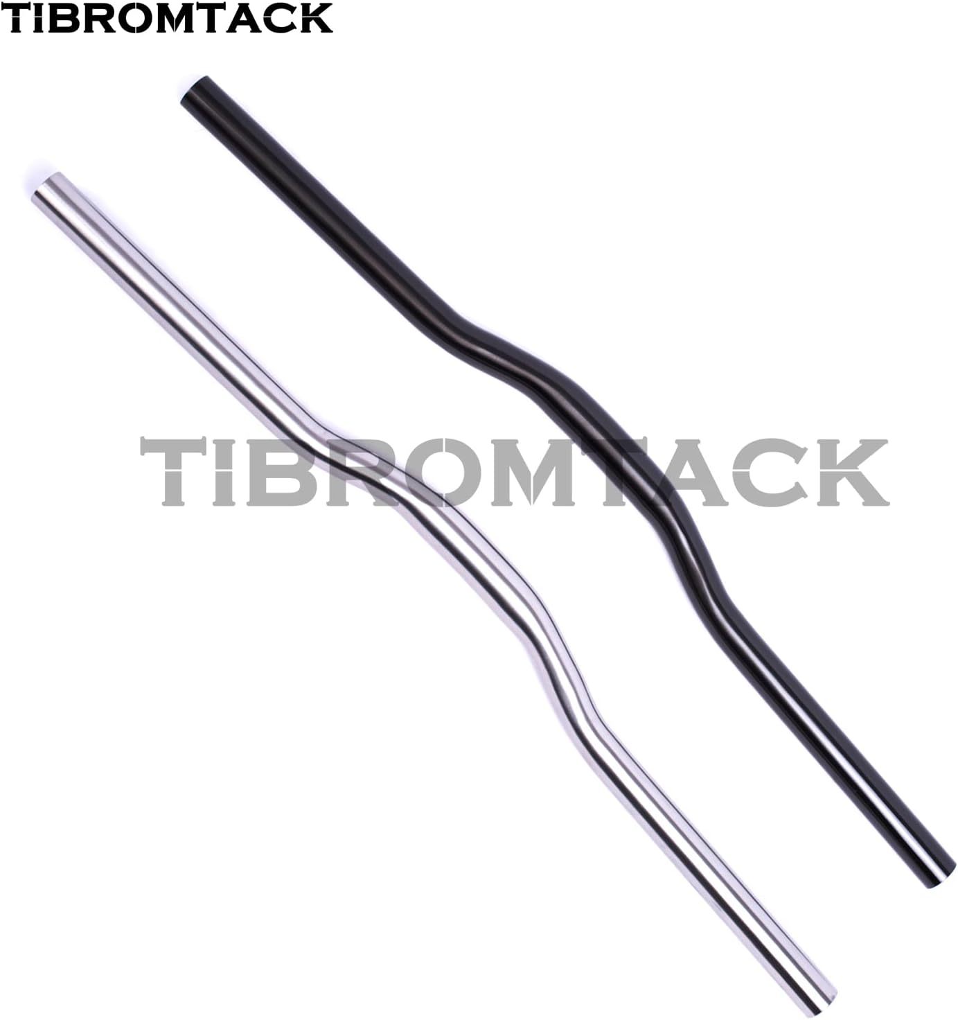 Titanium Handle Bar for Brompton bicycle 7° Riser 25.4mm can fit w3 Sixty Folding Bike Lightweight，length 550mm