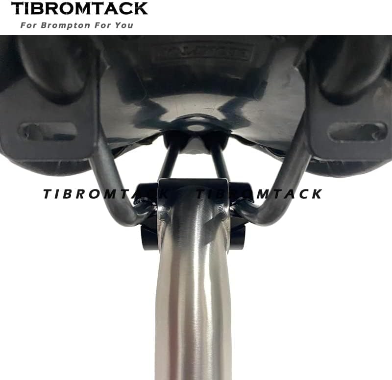 TIBROMTACK Titanium Gooseneck Seat Post for Brompton Bicycle Saddle 31.8mm Folding Bike New Type Rod 550/580mm Gr9 Ti Accessories