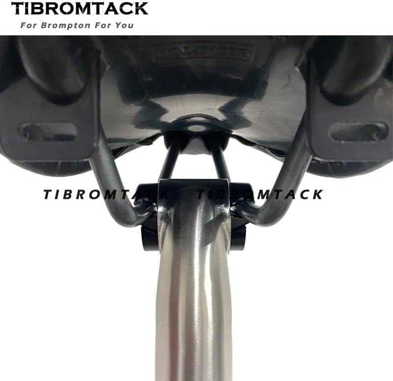 TIBROMTACK Titanium Gooseneck Seat Post for Brompton Bicycle Saddle 31.8mm Folding Bike New Type Rod 550/580mm Gr9 Ti Accessories