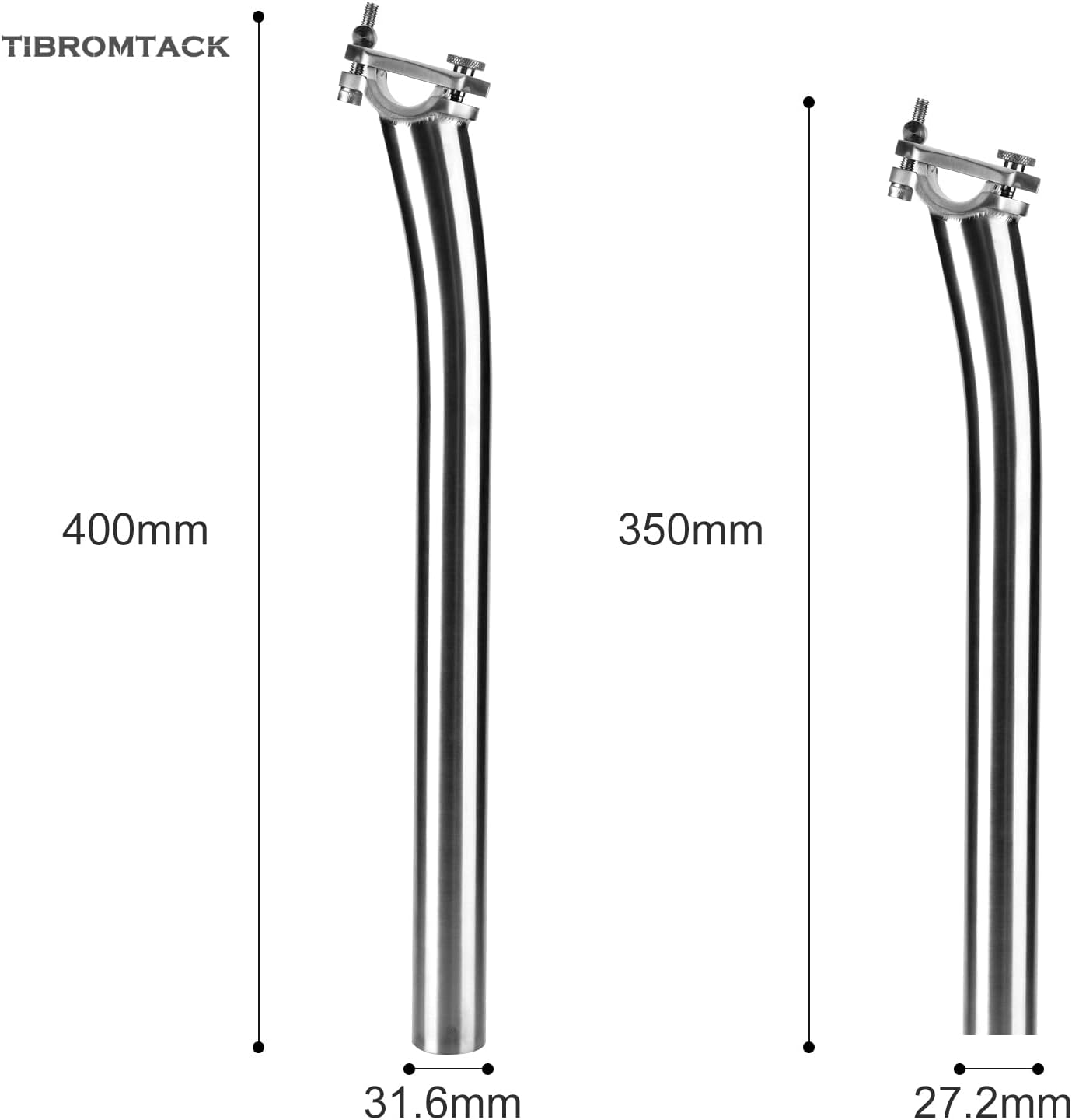 Titanium Bike Seatpost 27.2mm/31.6mm Length 350mm for Mountain MTB Bike Road Bicycle Lightweight Ti Seat Posts