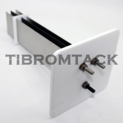 MMO Titanium Electrodes Assembly with Ruthenium-Iridium Coating and PTFE Partitions (1pc Titanium Anode+2pcs Titanium Cathode)