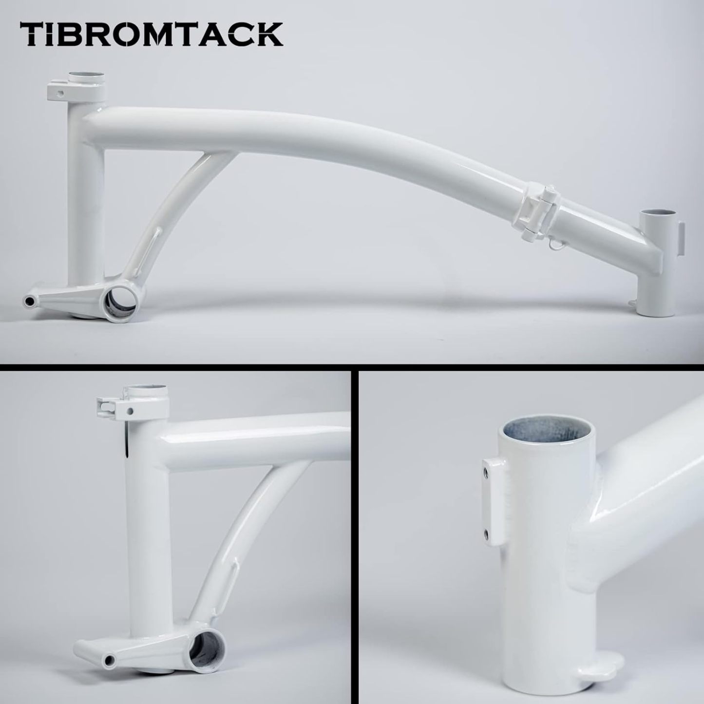TIBROMTACK Main Frame for Brompton Titanium Folding Bike 16 Inches Handmade Gr9 Ti Parts Explore Lightweight Transformation