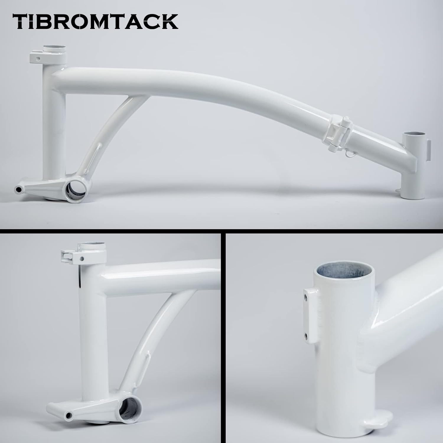 TIBROMTACK Main Frame for Brompton Titanium Folding Bike 16 Inches Handmade Gr9 Ti Parts Explore Lightweight Transformation