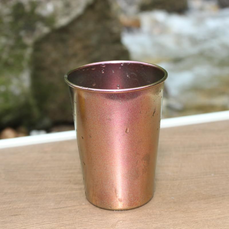 Pure Titanium Cup 350ml/12.31fl oz - Lightweight Metal Cups for Drinking, Camping Cups for Outdoor Picnic, Hiking & Daily Use 
