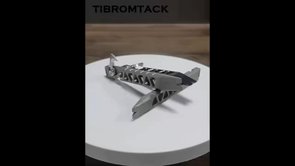 TIBROMTACK Titanium Multi-Functional EDC Tool, Compact Pocket Tool for Everyday Carry, Lightweight & Durable Grade 5 Titanium Construction 
