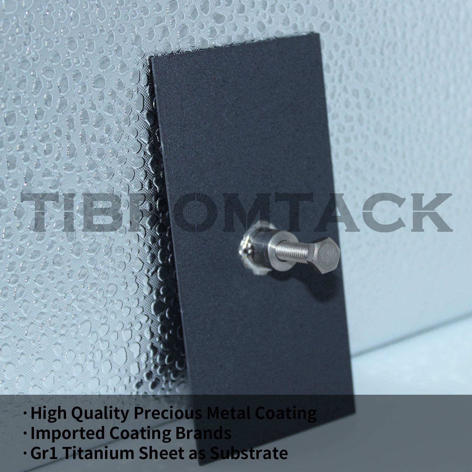 Ru-Ir Coated Titanium Anode Plate 4×2Inch