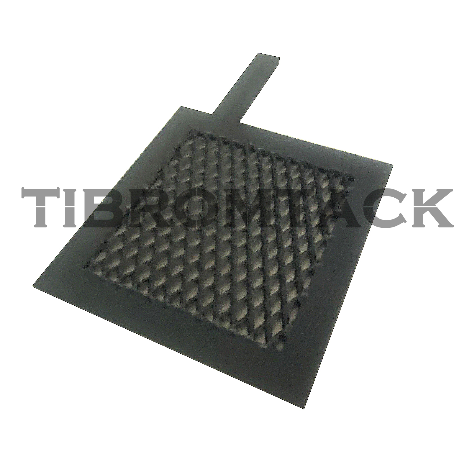 Ru-Ir Coated Titanium Anode Mesh 80×80mm with 10×40mm Terminal Plate