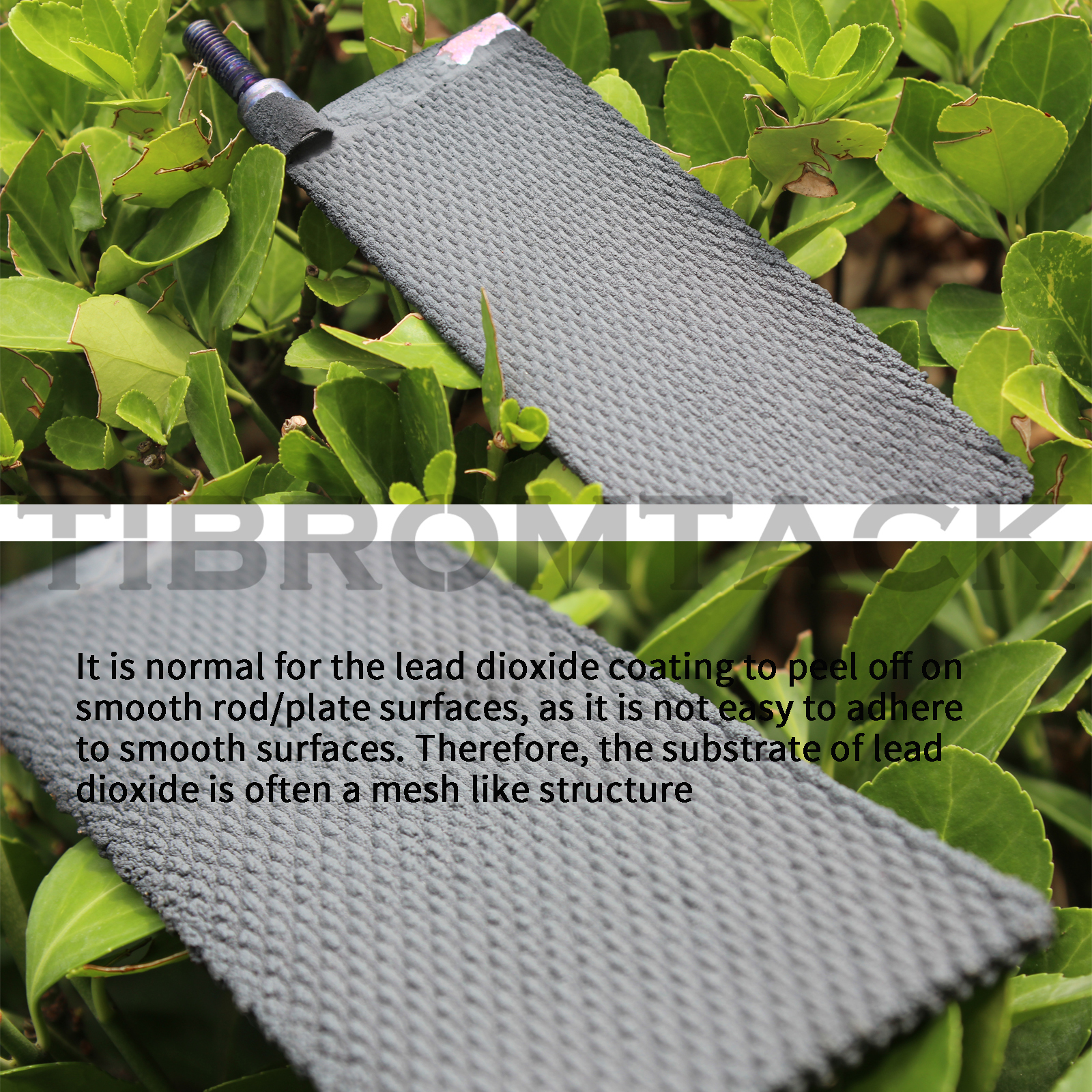 TIBROMTACK Titanium Anode Mesh 140×60×2mm