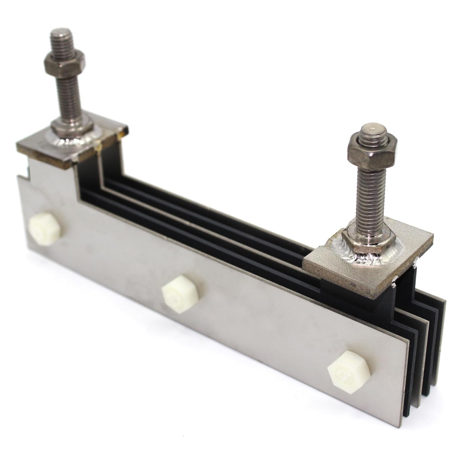 Ru-Ir Titanium MMO Electrodes Plates for Fruit Vegetable Machine, 3 Titanium Cathode Plates Without Coating and 2 Titanium Anode Plates with Ruthenium-Iridium Coating