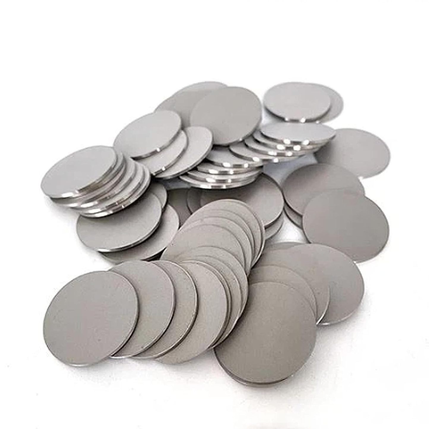 Stainless Steel Powder Particles Sintered Round Plate,10pc, Microporous Stainless Steel Filter Disc, The Surface Particles are Not Easy to Fall Off,Precision 30μm,Diameter 18mm,Thickness 2mm