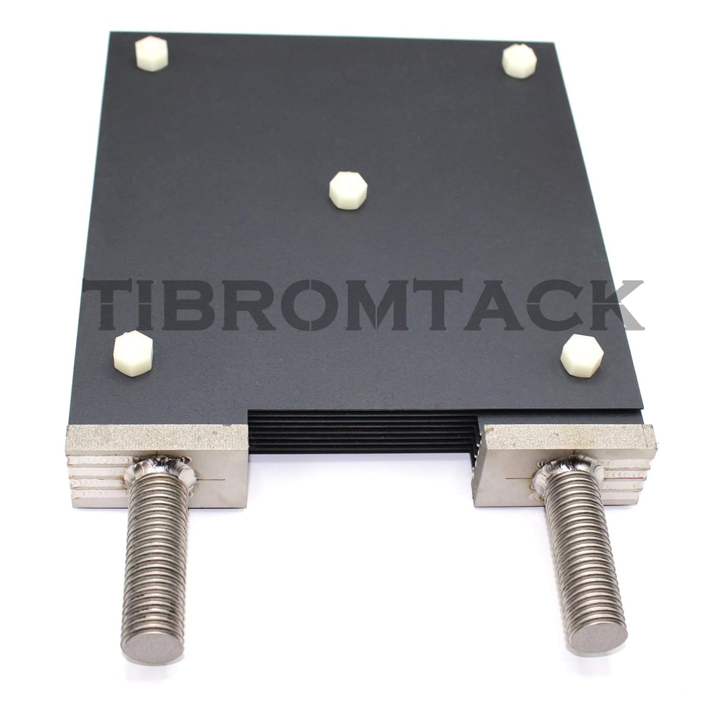 MMO Titanium Anode Component all 8 Plates 200 * 200 * 1mm Titanium Ru Coated with 2 Poles on Top to Change The Polarity