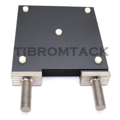 MMO Titanium Anode Component all 8 Plates 200 * 200 * 1mm Titanium Ru Coated with 2 Poles on Top to Change The Polarity
