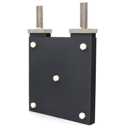MMO Titanium Anode Component all 8 Plates 200 * 200 * 1mm Titanium Ru Coated with 2 Poles on Top to Change The Polarity
