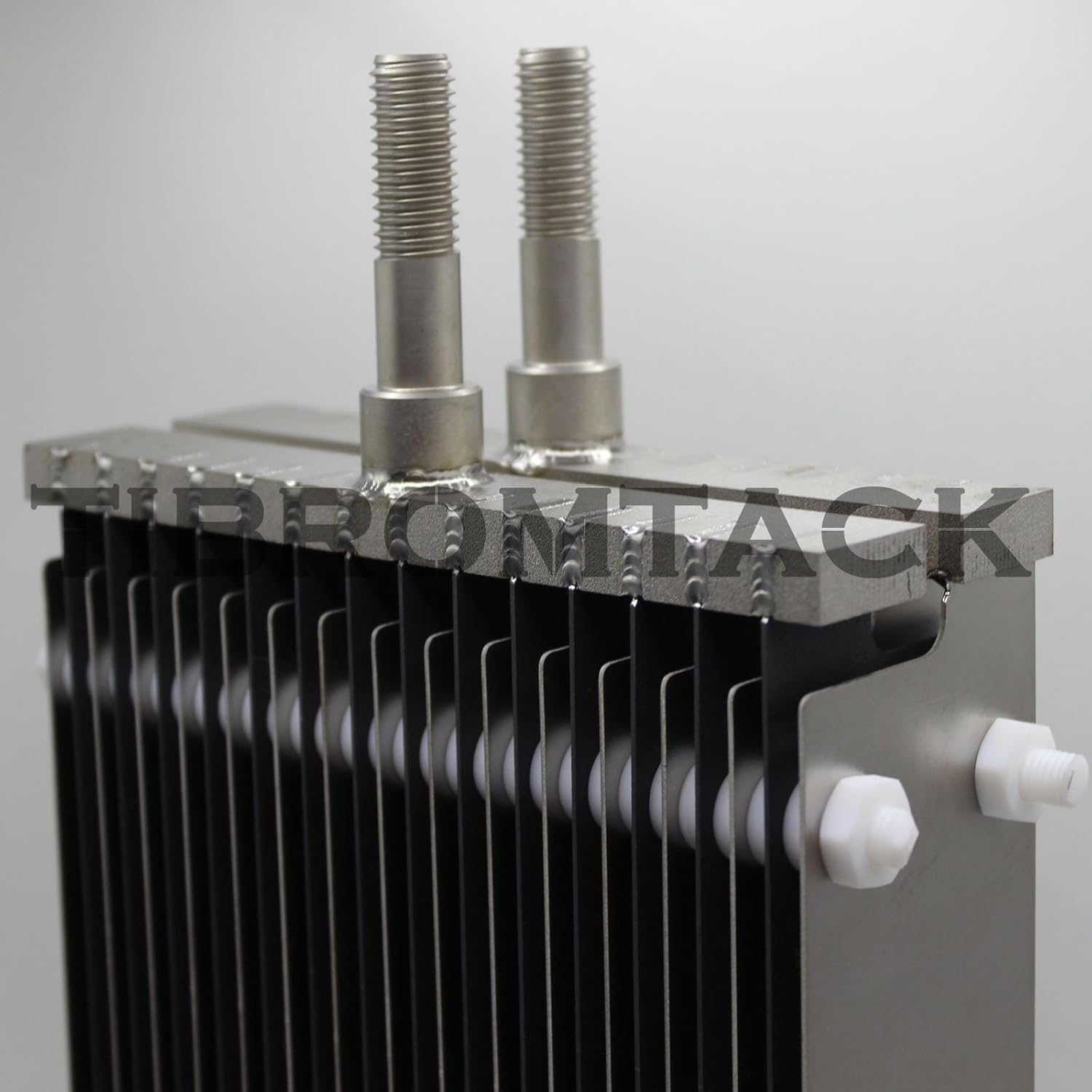 TIBROMTACK Titanium Anode 14 Titanium Anode Plates with Ruthenium Iridium Coating and 15 Titanium Cathode Plates Without Coating,for HHO Electrolysis Cell or Pool Water and Swimming Pool Cleaning