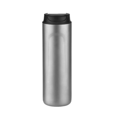 Pure Titanium French Press Coffee Maker, 480ml(16.2 oz) Double - Layer Insulated Portable Lightweight Set for Outdoor Camping, Ice Flower & Matte Finish