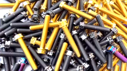 TIBROMTACK M4 Titanium Bolts Torx Screws Gr5 Titanium 8-40mm for Bicycle Motorcycle Pack of 4