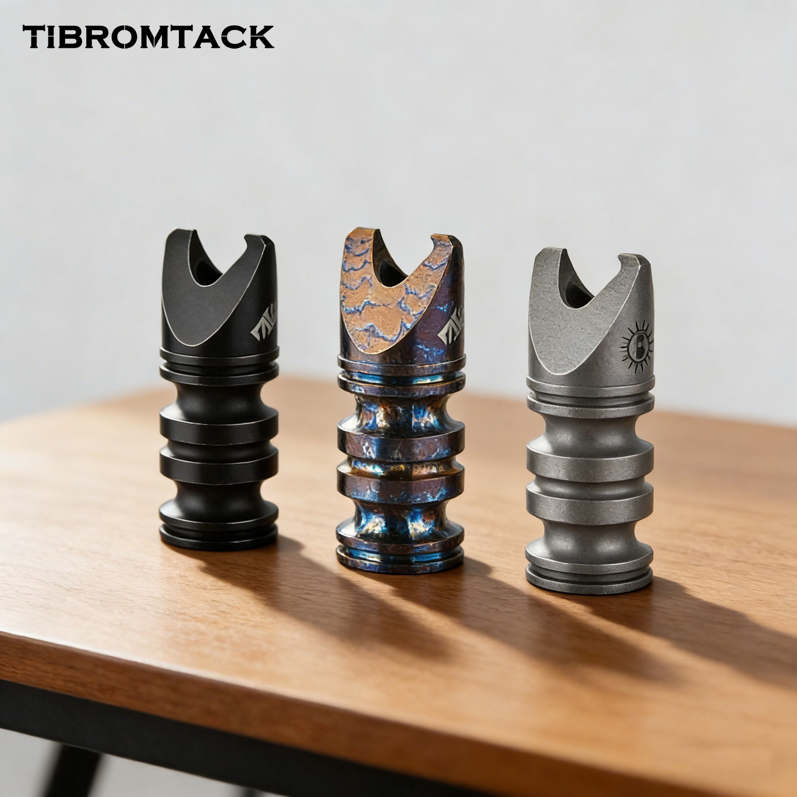 TIBROMTACK Titanium Multitool, Compact Titanium Bottle Opener & Hex Wrench, 28g Lightweight High-Strength EDC Tool for Home, Camping, Bicycle Repair