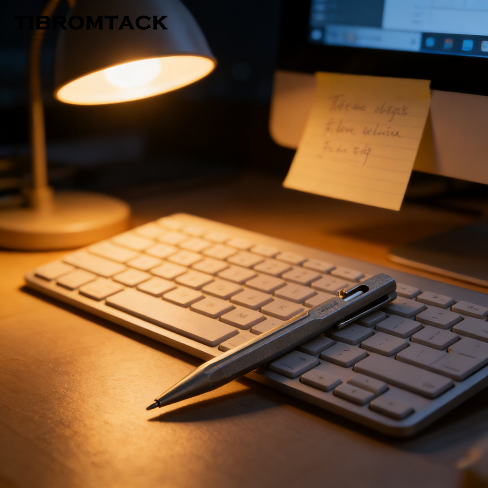 TIBROMTACK Pure Titanium Bolt Action Pen - 130mm/5.12in 40g EDC Fidget Pen | Steel-Strength Titanium Pen for Writing & Calligraphy, BPA Free