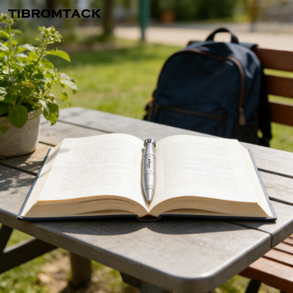 TIBROMTACK Pure Titanium Bolt Action Pen - 95mm/3.74in 27g Titanium Pen | Steel-Strength Pen for Signing & Calligraphy Practice, BPA Free