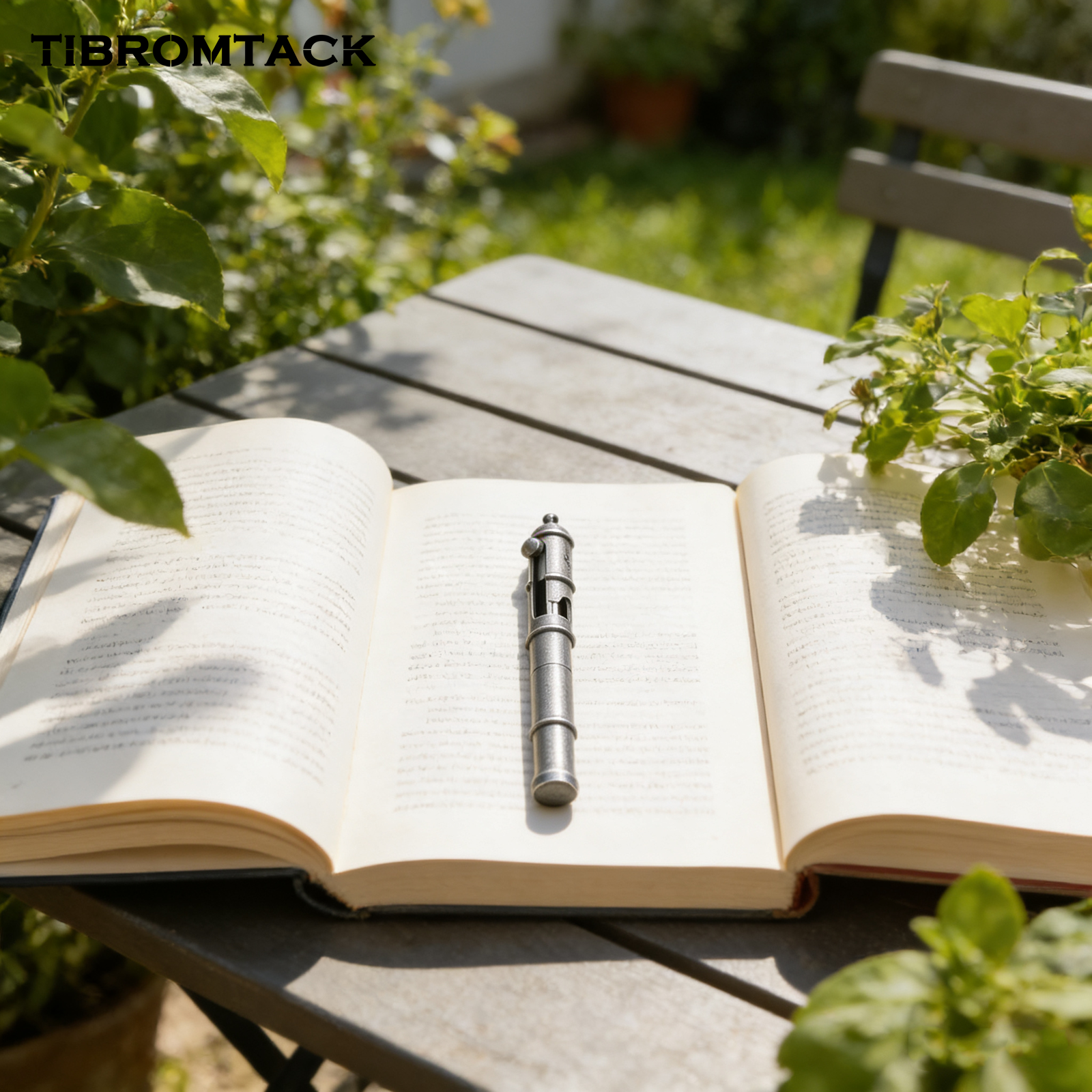 TIBROMTACK Pure Titanium Bolt Action Pen - 132mm/5.2in 58g Titanium Tool | Steel-Strength for Signing, Calligraphy & Self Defense, BPA Free