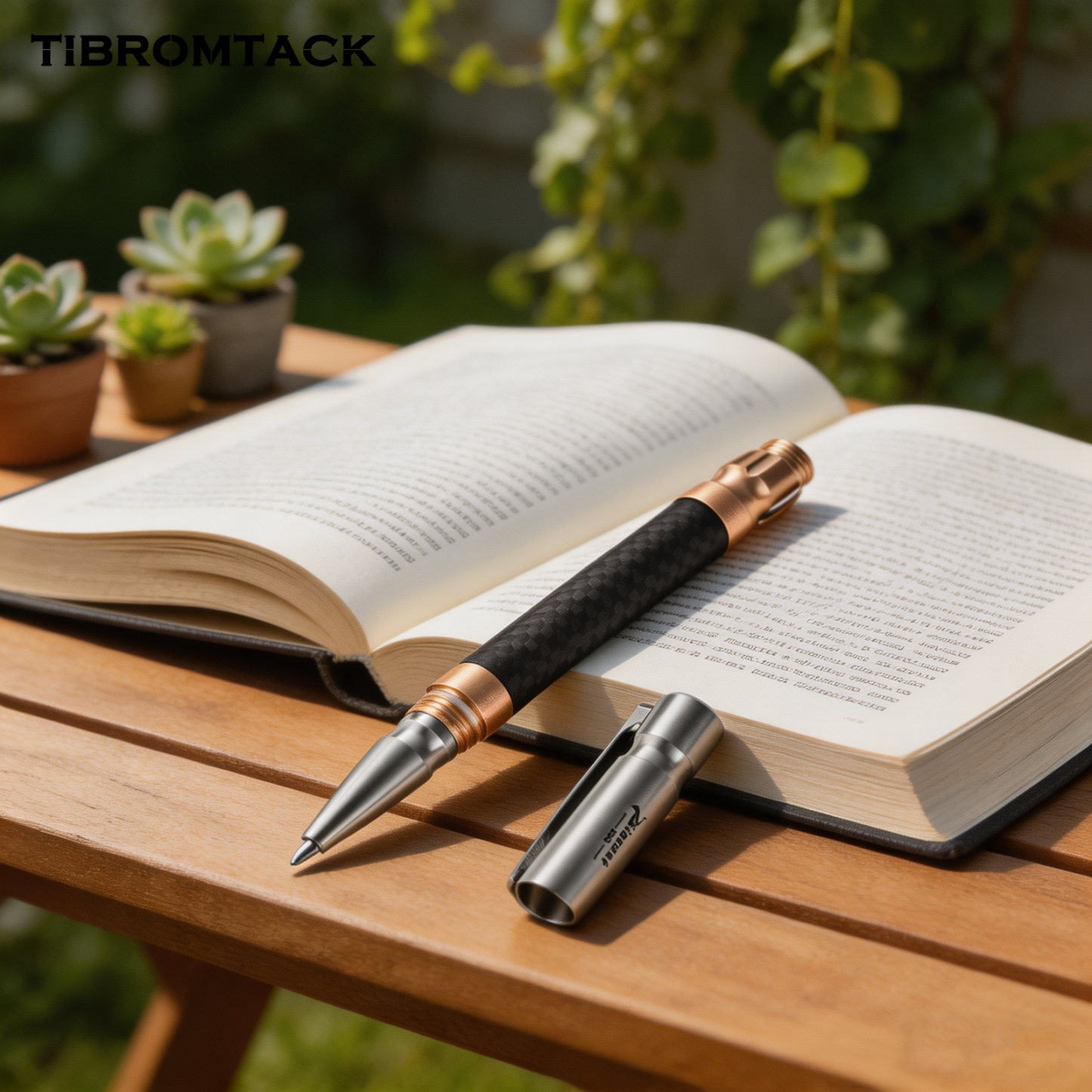 TIBROMTACK Pure Titanium Bolt Action Pen - 120mm/4.72in 35g | Steel-Strength for Business Signing & Writing, BPA Free