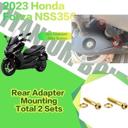 TIFOLD Titanium Alloy Modification Screws for Honda NSS350 Motorcycle, 2023 Model