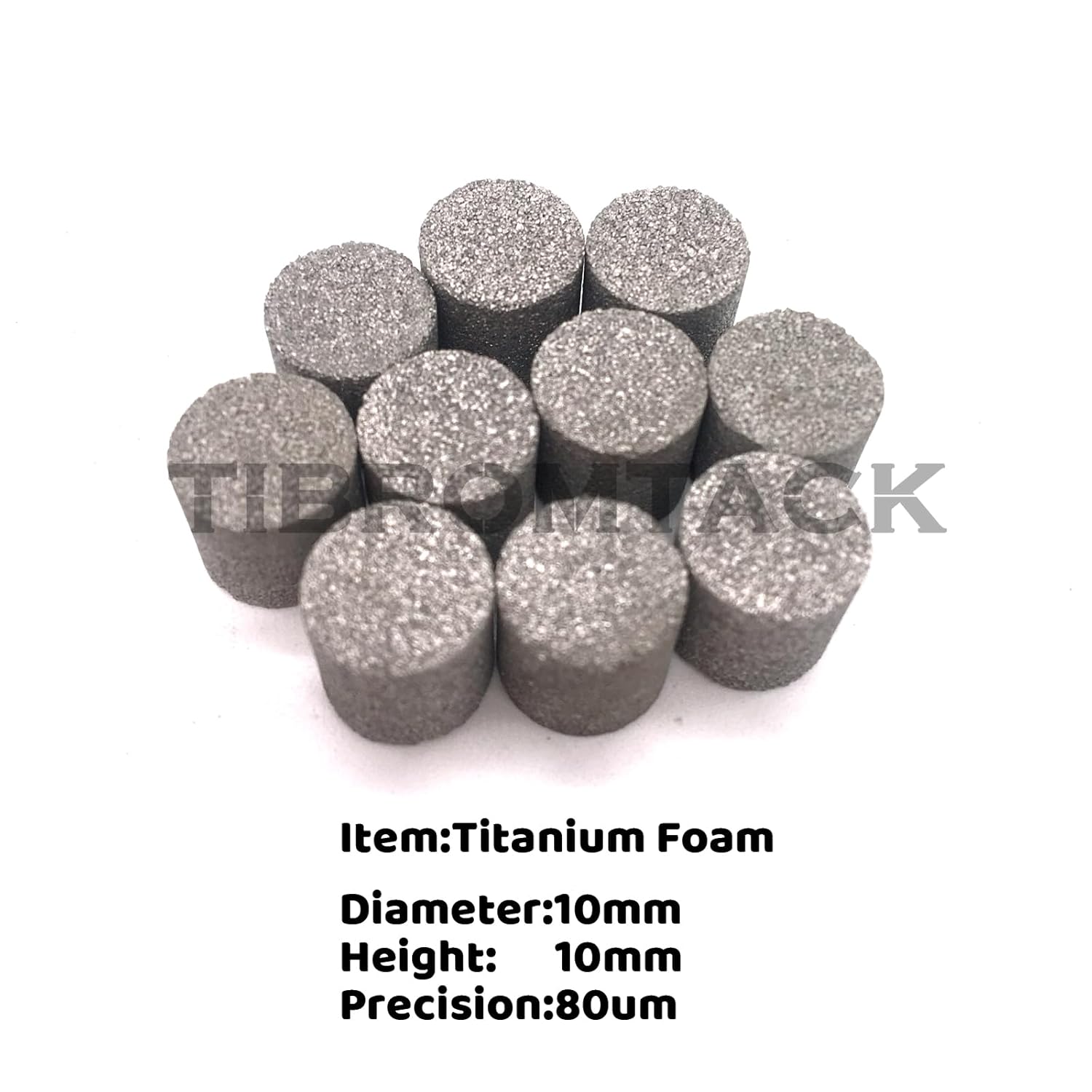 Titanium Powder Sintered Filter Block for Battery or Supercapacitor Anode Substrate, Reliable Quality Customized Micron Sintered Porous Metal Filter Column